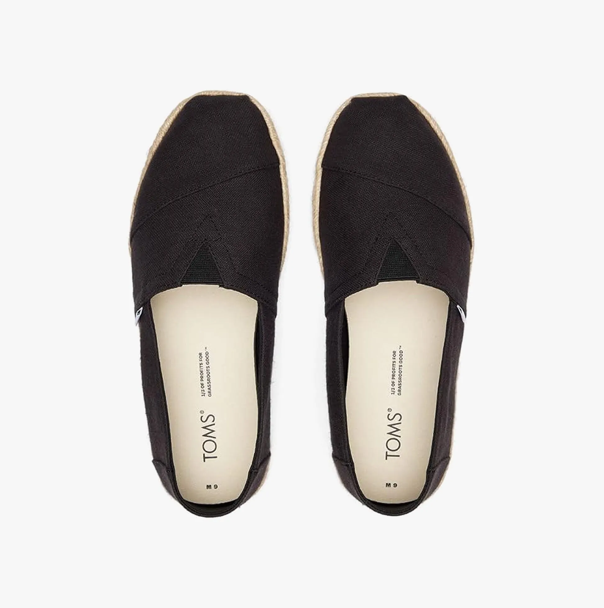 ALPARGATA ROPE Mens Espadrilles Black