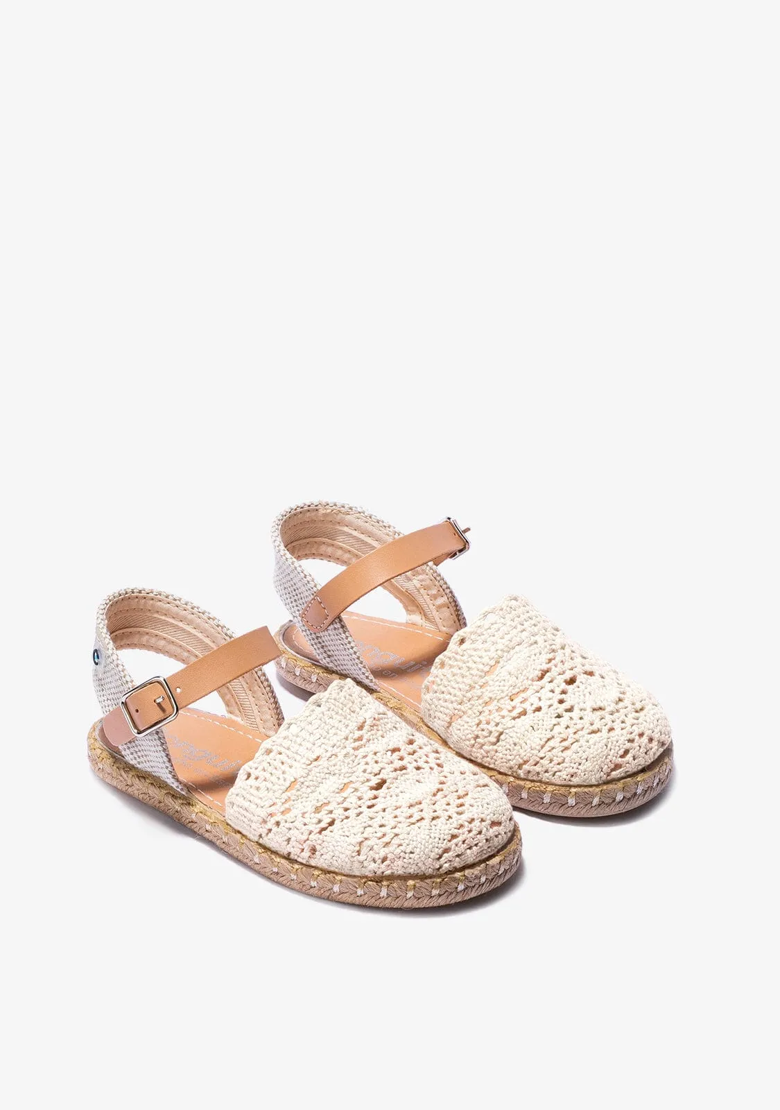 Beige Macrame Espadrilles
