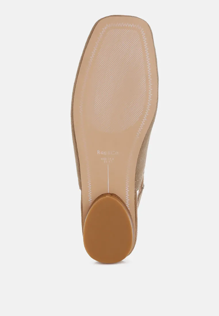 Bounzi Soft Suede Leather Slingback Sandals
