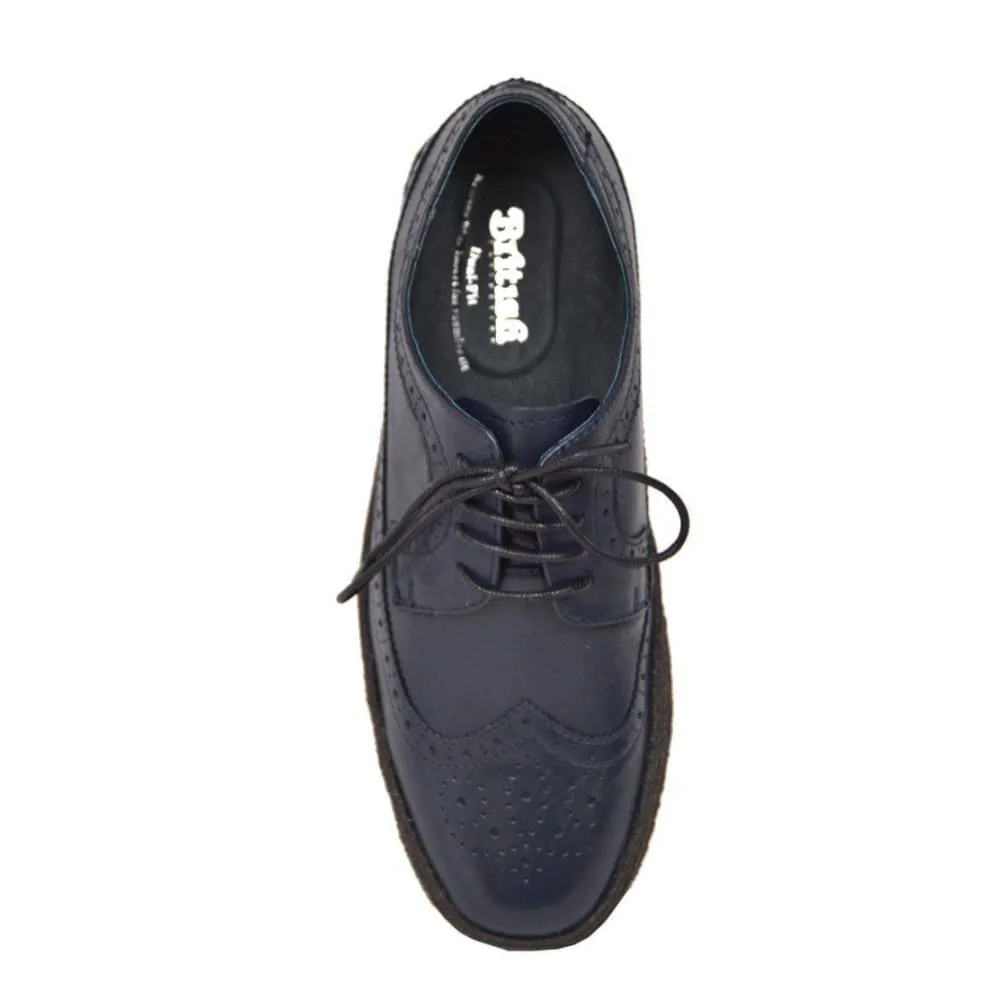 British Walkers Playboy Original Men's Leather Low Top Wingtip Oxfords