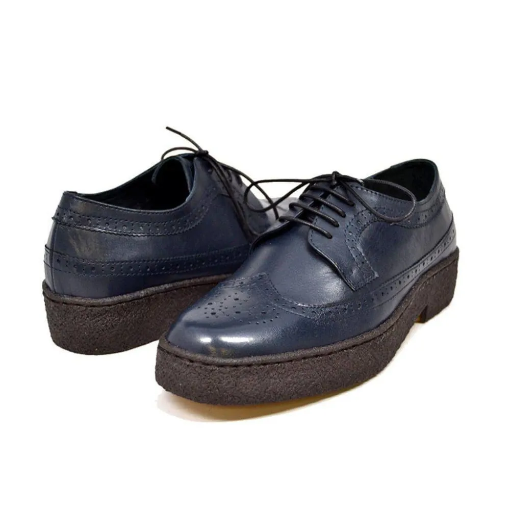 British Walkers Playboy Original Men's Leather Low Top Wingtip Oxfords