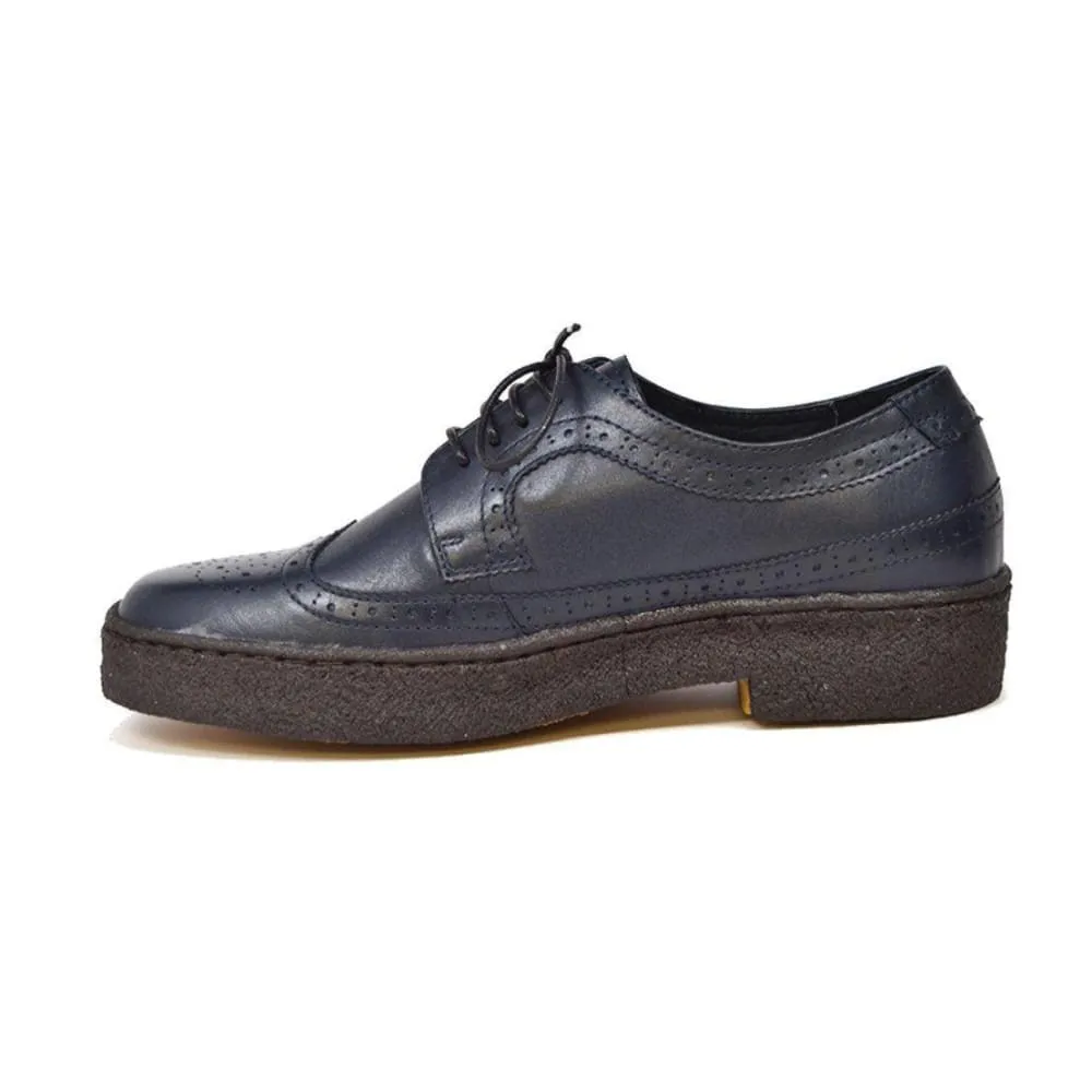 British Walkers Playboy Original Men's Leather Low Top Wingtip Oxfords