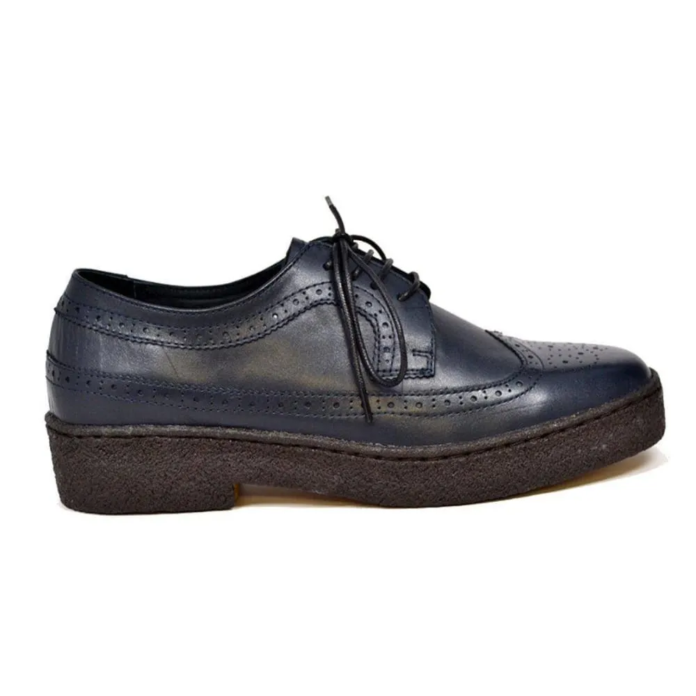 British Walkers Playboy Original Men's Leather Low Top Wingtip Oxfords