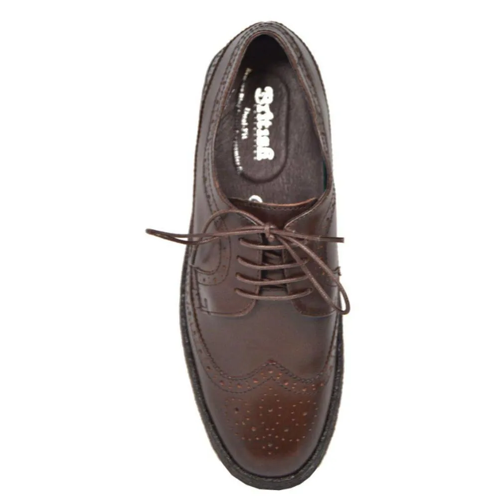 British Walkers Playboy Original Men's Leather Low Top Wingtip Oxfords
