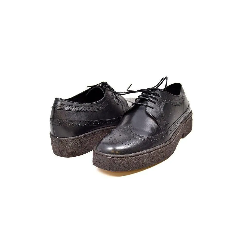 British Walkers Playboy Original Men's Leather Low Top Wingtip Oxfords