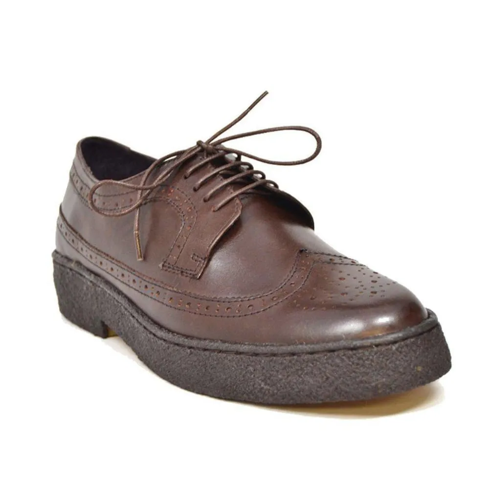 British Walkers Playboy Original Men's Leather Low Top Wingtip Oxfords