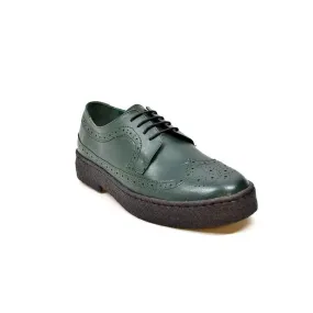 British Walkers Playboy Originals Wingtip Low Cut Men's Hunter Green Leather Oxfords