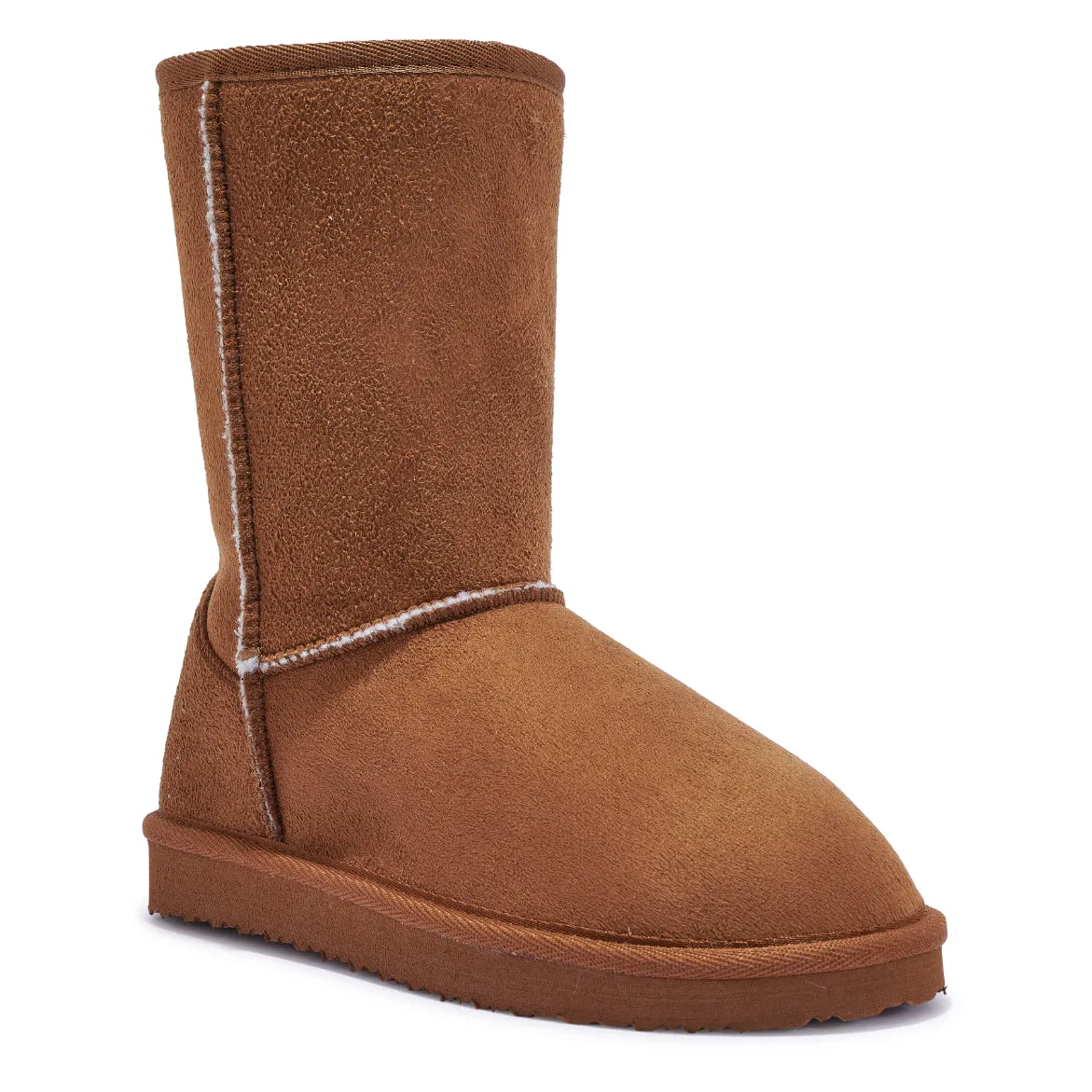 C751 – COSY FAUX SHEARLING LINED CHUNKY ANKLE BOOTS