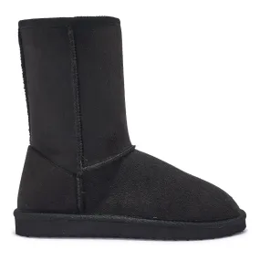 C751 – COSY FAUX SHEARLING LINED CHUNKY ANKLE BOOTS