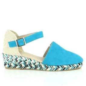 Calzanor 8880 Turquoise Slingback Espadrilles