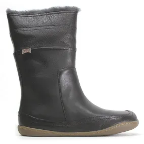 Camper Peu Full Grain Leather Fur Lined Women's Mid Calf Boots