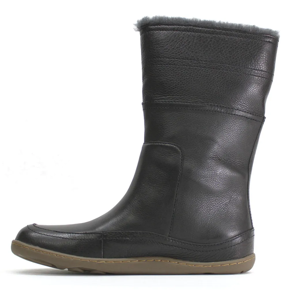 Camper Peu Full Grain Leather Fur Lined Women's Mid Calf Boots