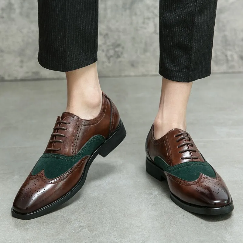 Classic Fashion Oxford Men's Leather Lace Up Shoes