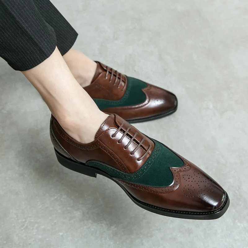 Classic Fashion Oxford Men's Leather Lace Up Shoes