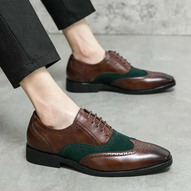 Classic Fashion Oxford Men's Leather Lace Up Shoes