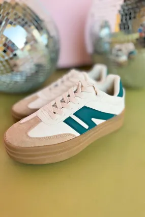 Dark Green Low Top Lace Up Chunky Platform Sneakers *FINAL SALE*