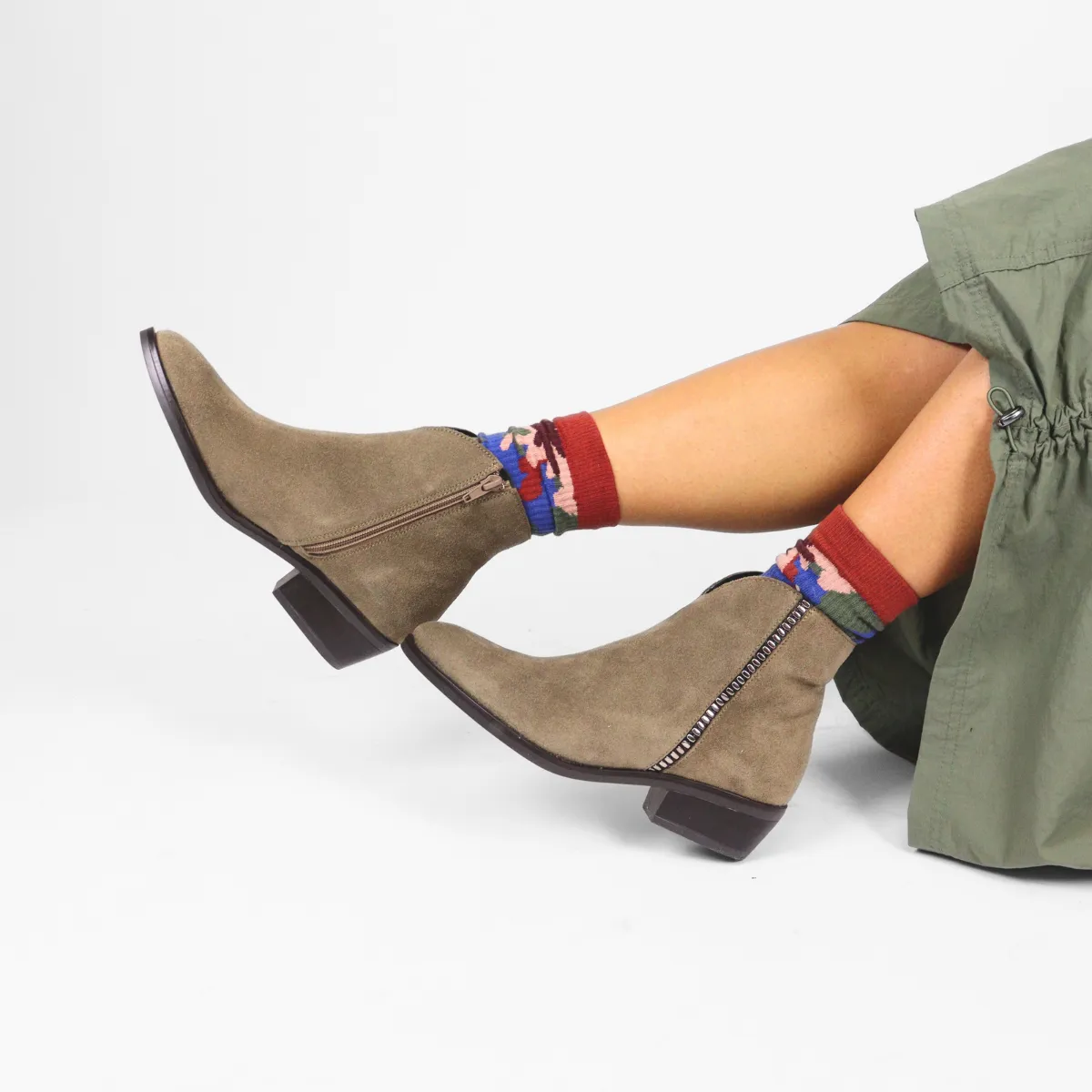 Delman Taupe Suede