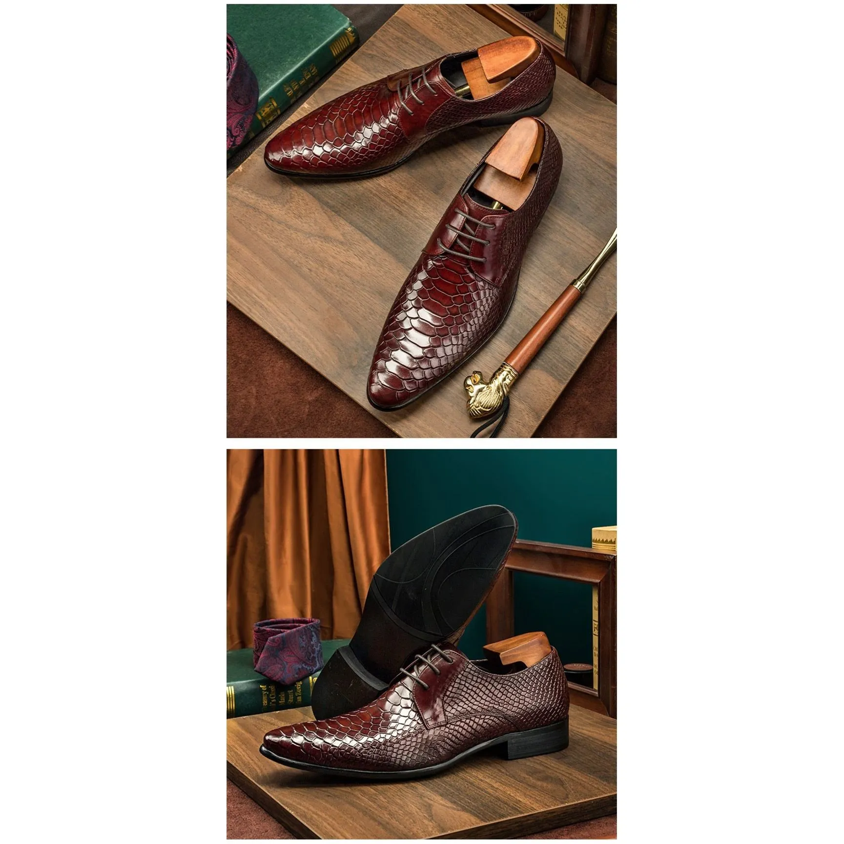 Diamoré Wedding Croctex Oxfords