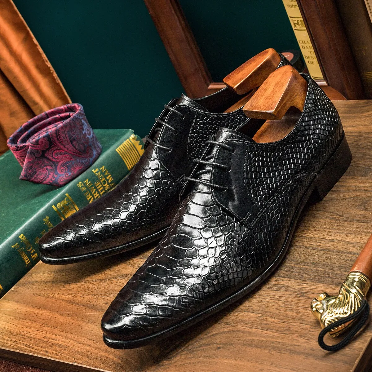 Diamoré Wedding Croctex Oxfords