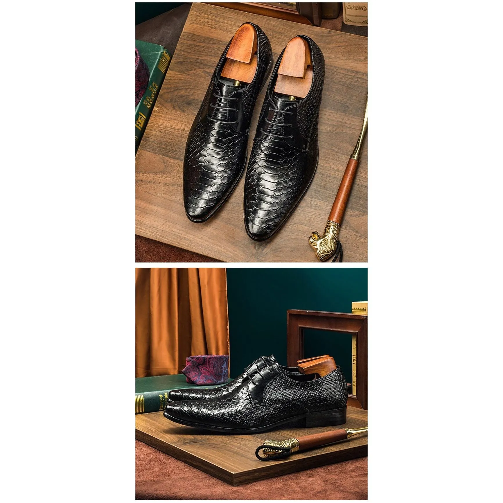 Diamoré Wedding Croctex Oxfords