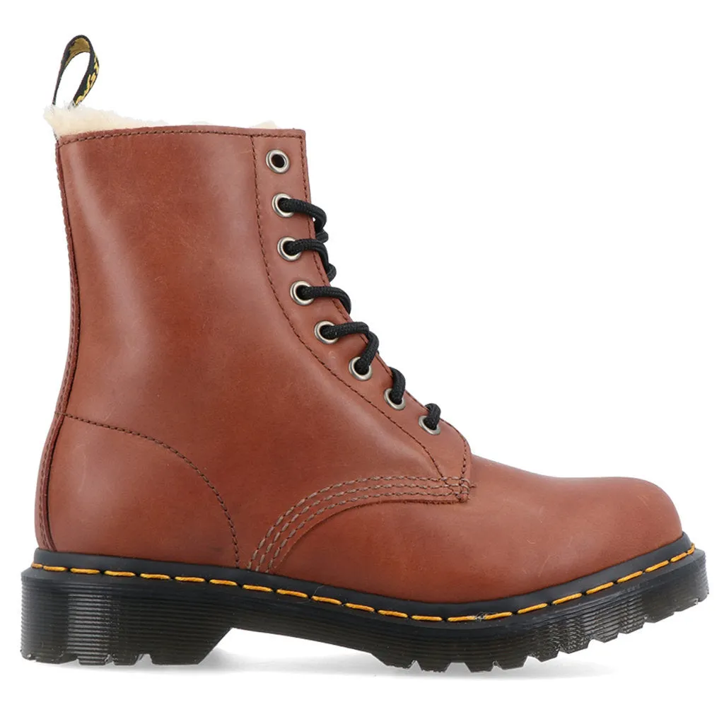 Dr. Martens 1460 Serena Faux Fur-Lined Leather Women's Ankle Boots