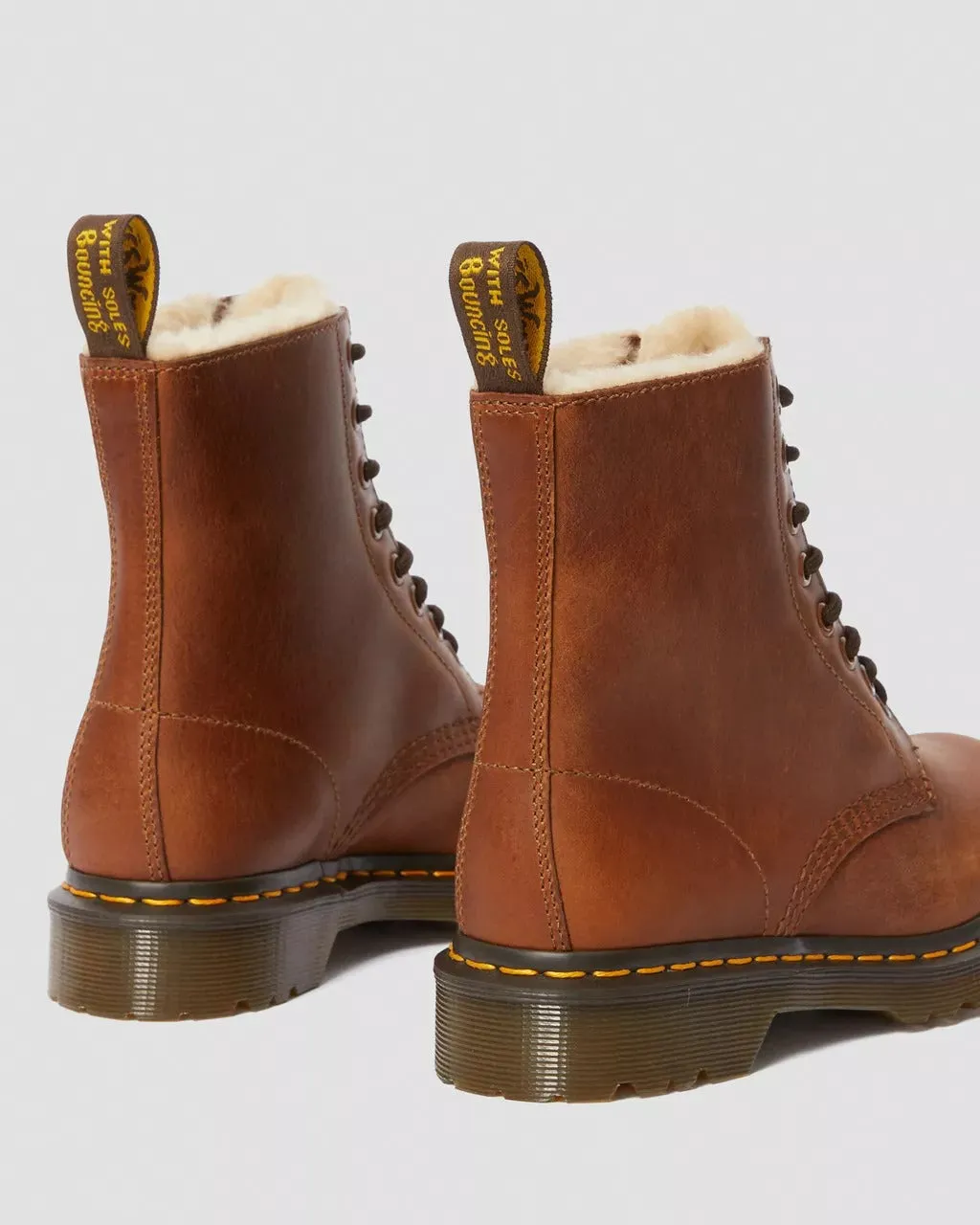 Dr. Martens 1460 Women's Faux Fur Lined Lace Up Boots