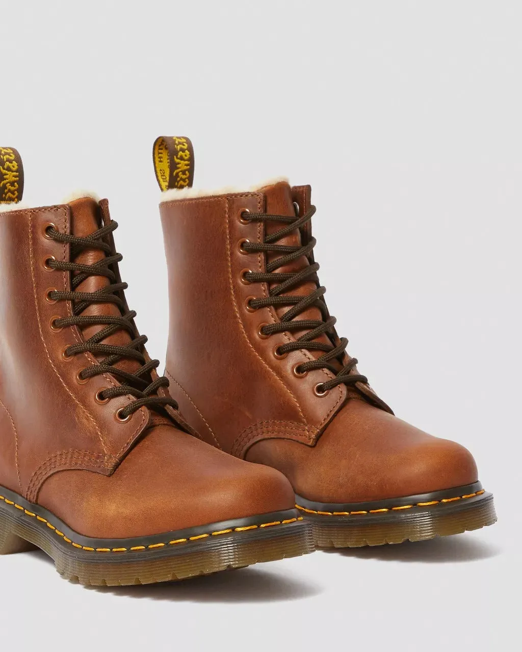 Dr. Martens 1460 Women's Faux Fur Lined Lace Up Boots