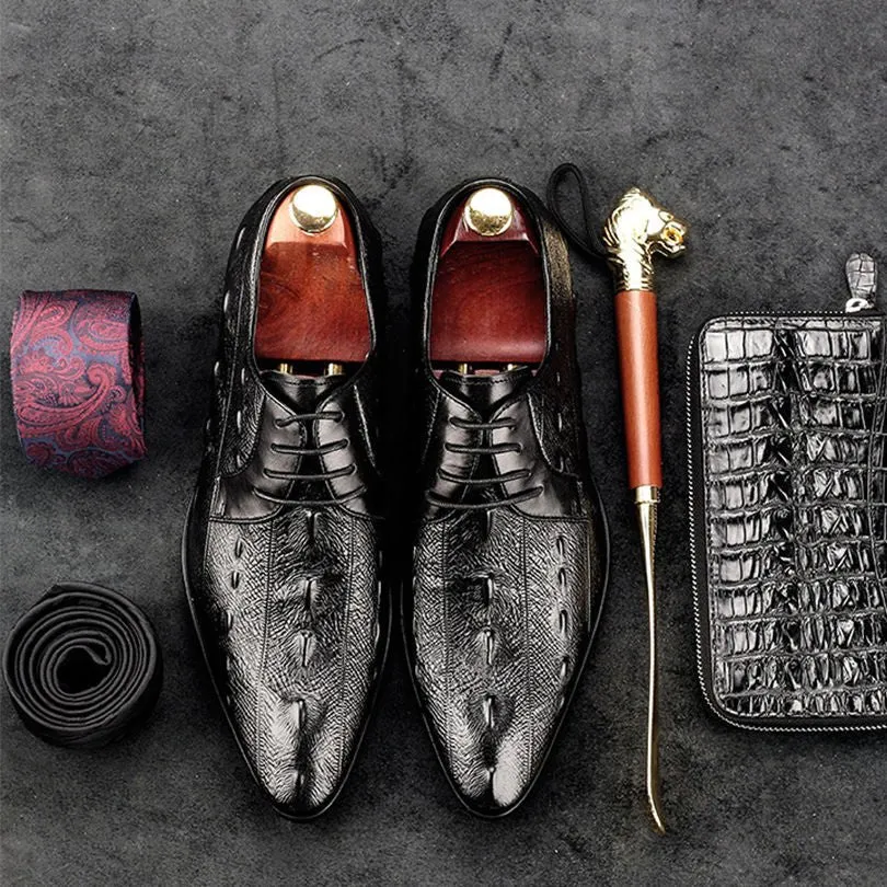 Ebonique Croctex Slip-On Oxfords