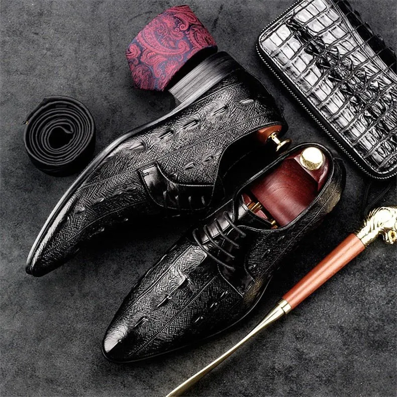 Ebonique Croctex Slip-On Oxfords