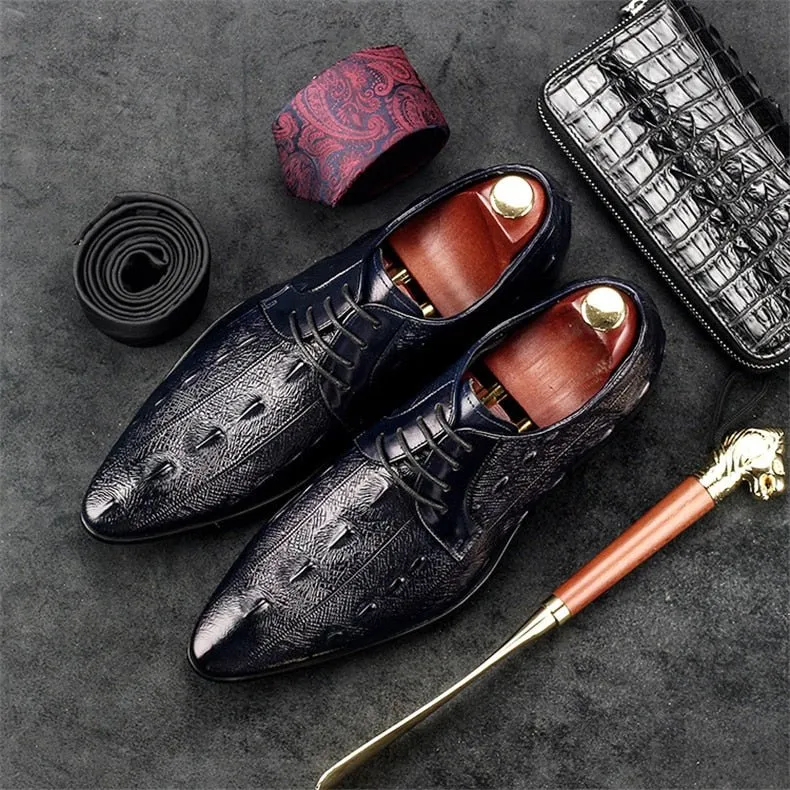 Ebonique Croctex Slip-On Oxfords