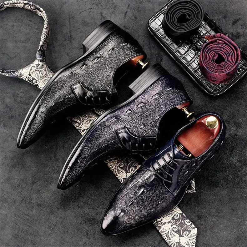 Ebonique Croctex Slip-On Oxfords