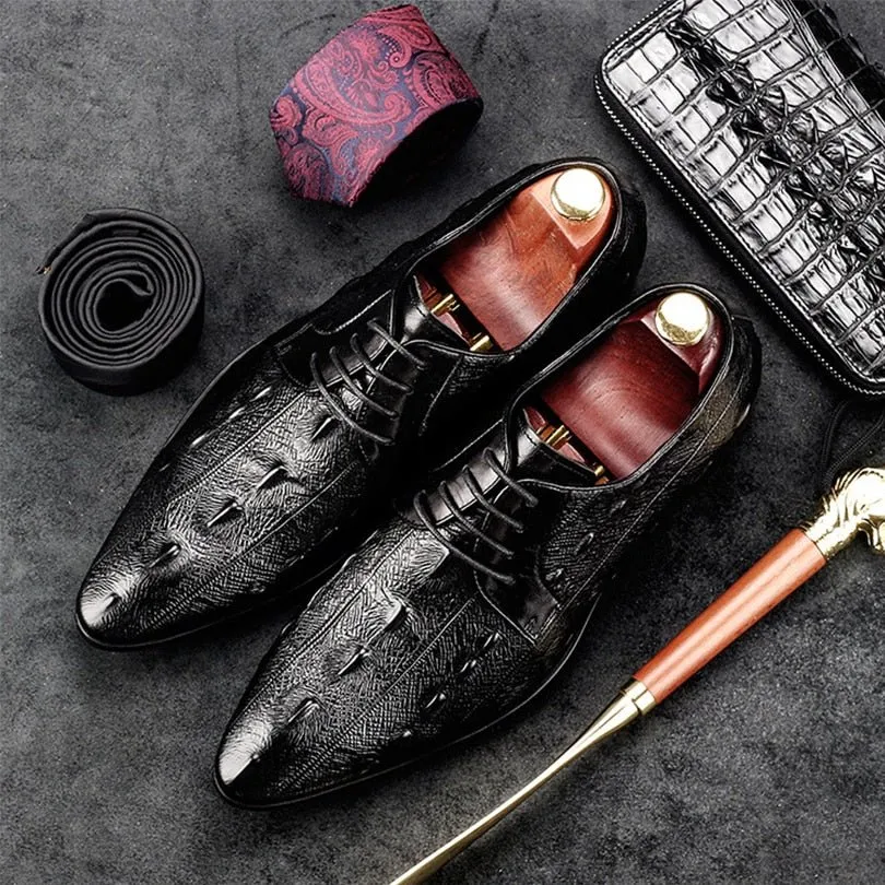 Ebonique Croctex Slip-On Oxfords