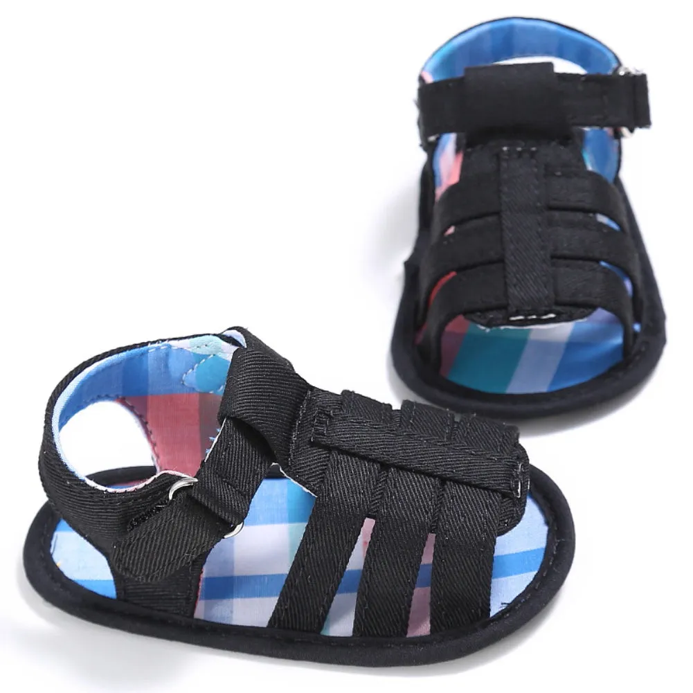 Fashion Baby Boy Cotton Cloth Soft Sole Sandals Prewalker Summer Anti-Skid Shoes