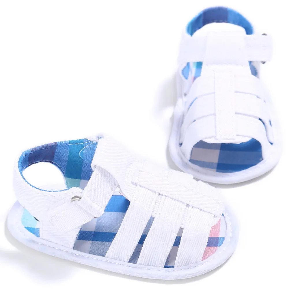 Fashion Baby Boy Cotton Cloth Soft Sole Sandals Prewalker Summer Anti-Skid Shoes