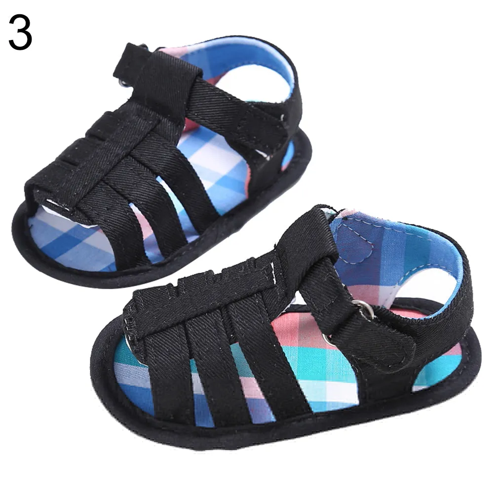 Fashion Baby Boy Cotton Cloth Soft Sole Sandals Prewalker Summer Anti-Skid Shoes