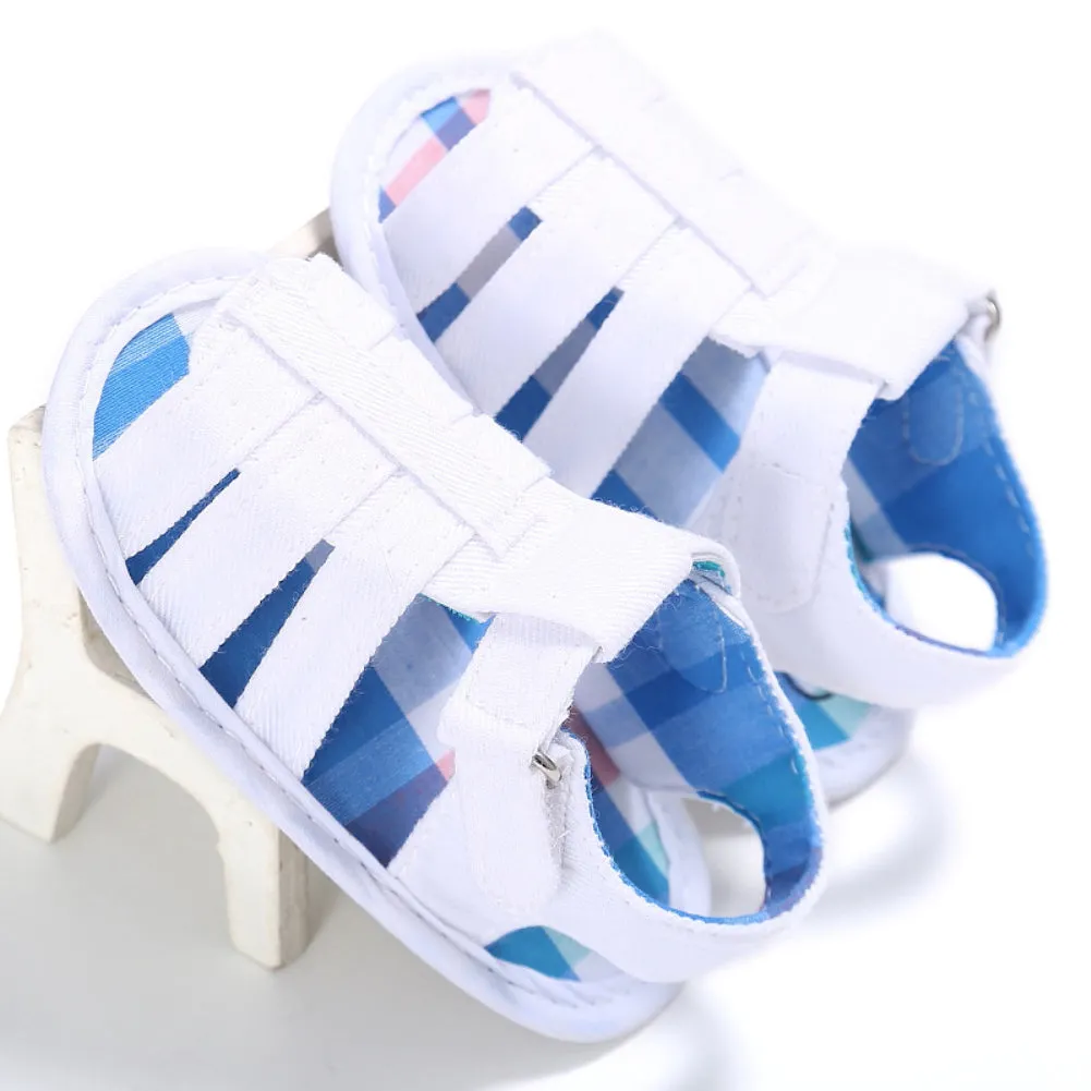 Fashion Baby Boy Cotton Cloth Soft Sole Sandals Prewalker Summer Anti-Skid Shoes