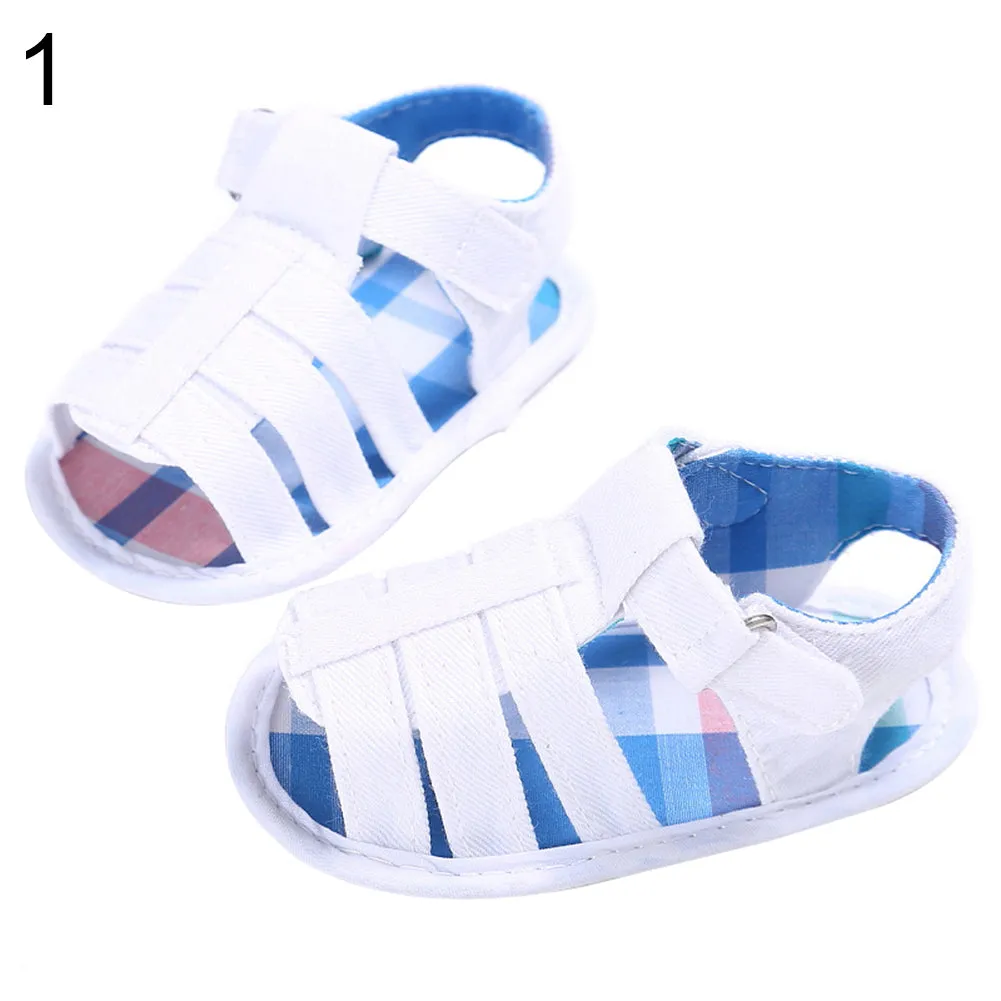 Fashion Baby Boy Cotton Cloth Soft Sole Sandals Prewalker Summer Anti-Skid Shoes