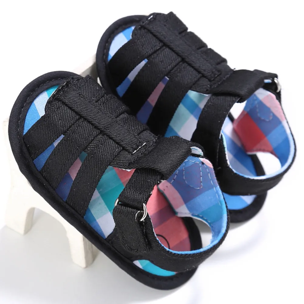Fashion Baby Boy Cotton Cloth Soft Sole Sandals Prewalker Summer Anti-Skid Shoes