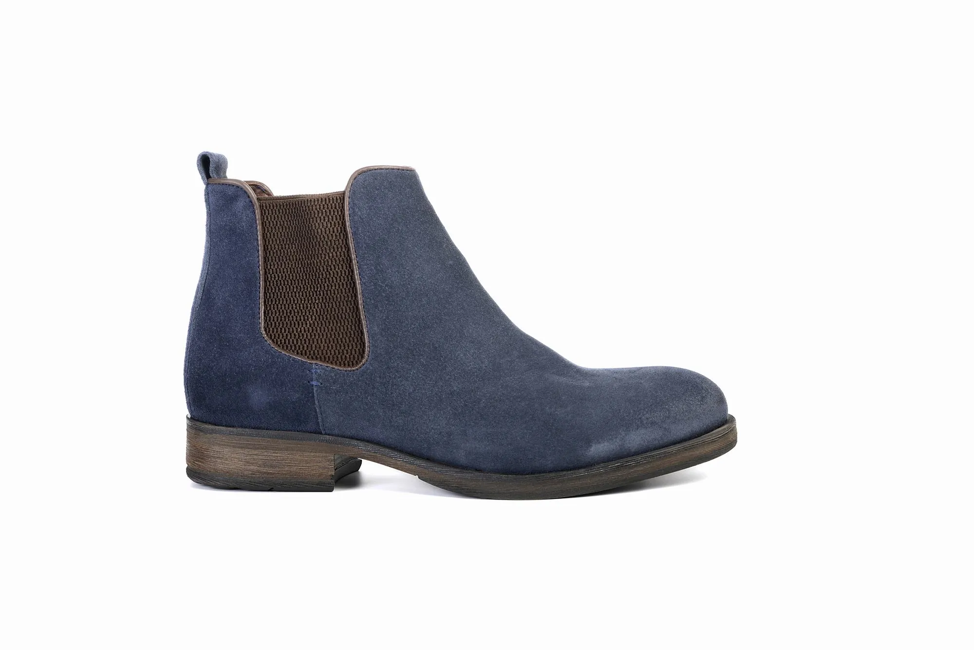 FOOT FEDERATION CHELSEA MENS BOOT SUEDE NAVY BLUE