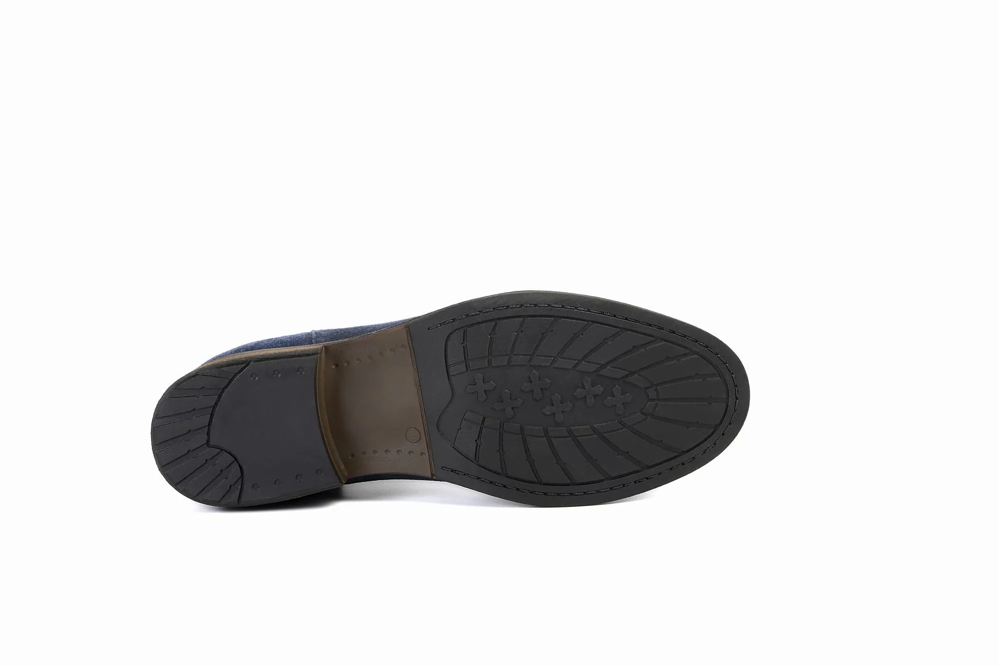 FOOT FEDERATION CHELSEA MENS BOOT SUEDE NAVY BLUE