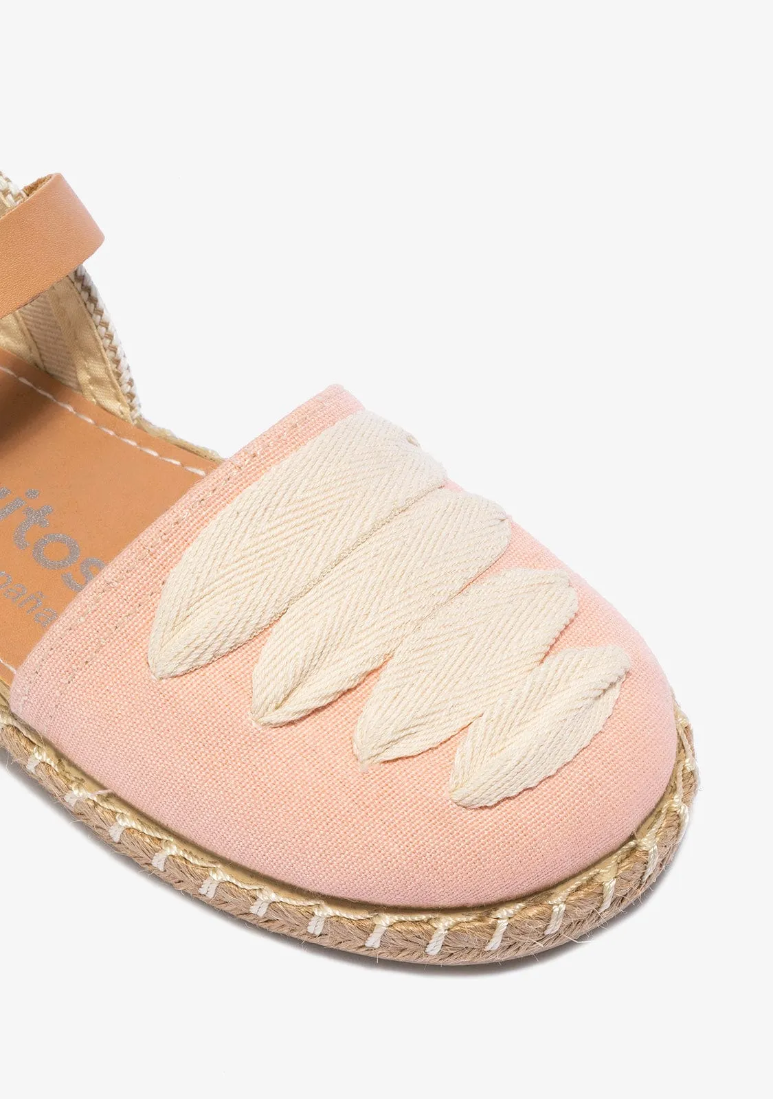 Girl's Pink Straps Espadrilles