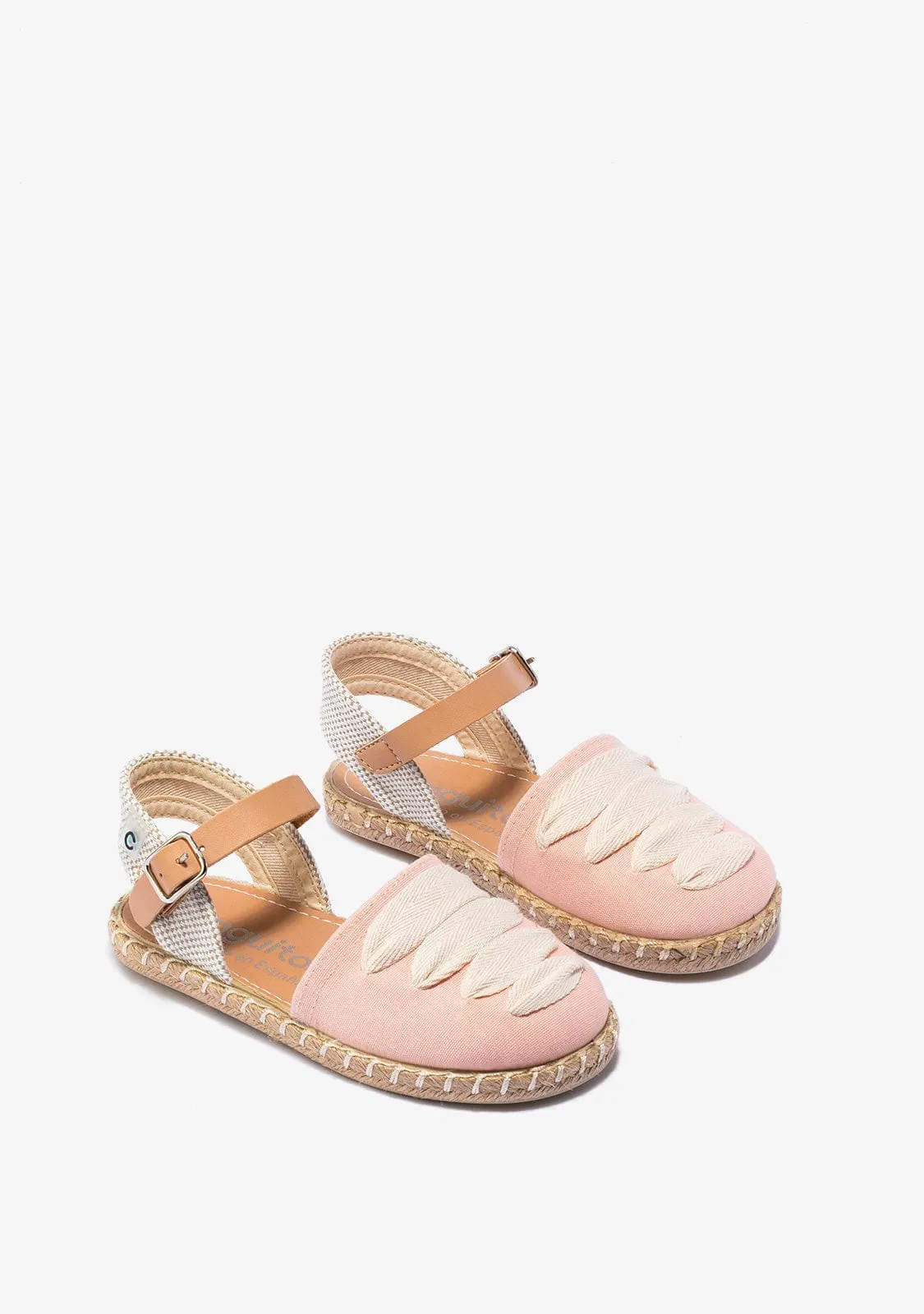 Girl's Pink Straps Espadrilles