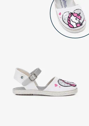 Girl's Unicorn Sequins Espadrilles