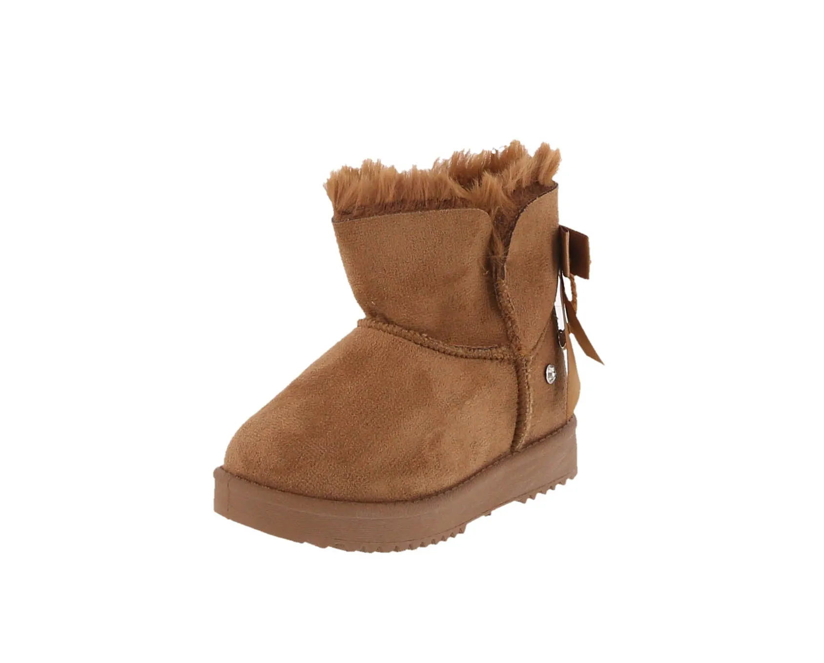 KID'S SHOES SUEDE TAN BOOTS ANNIE-16K
