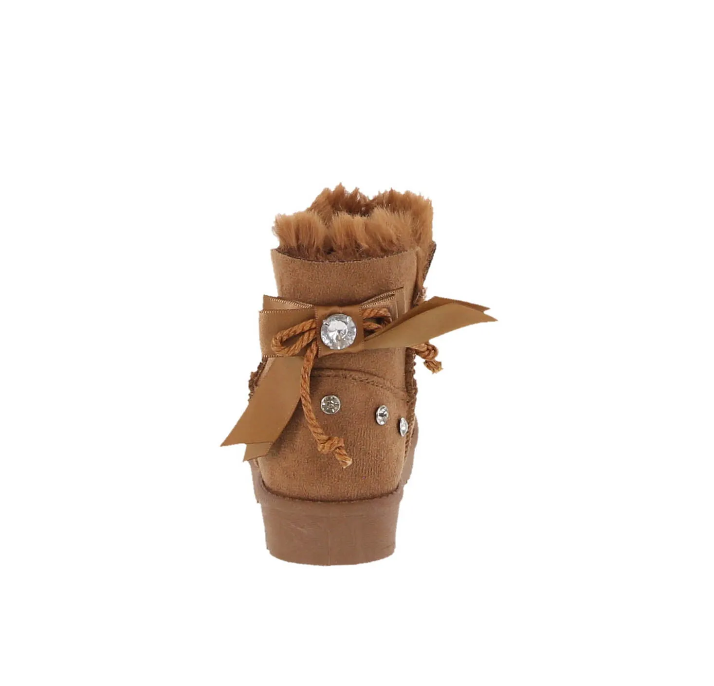 KID'S SHOES SUEDE TAN BOOTS ANNIE-16K