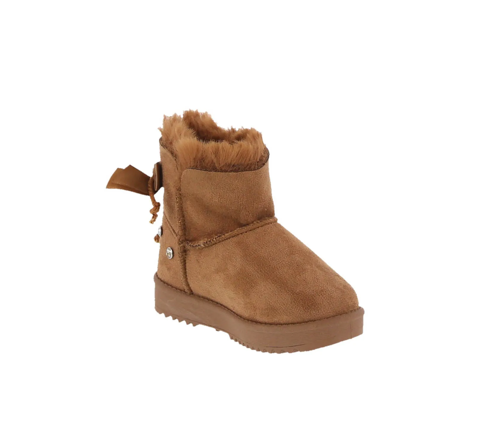 KID'S SHOES SUEDE TAN BOOTS ANNIE-16K