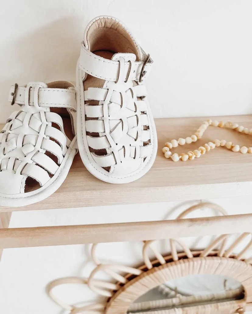 Leather Indie Sandal | Color 'Cotton' | Soft Sole