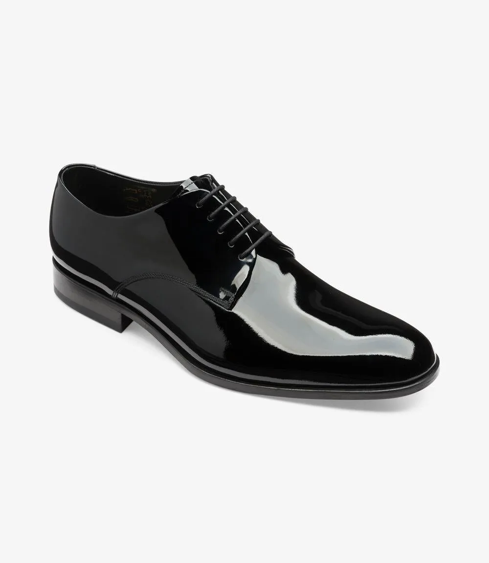 LOAKE BOW BLACK DERBY LEATHER SOLE F-MEDIUM