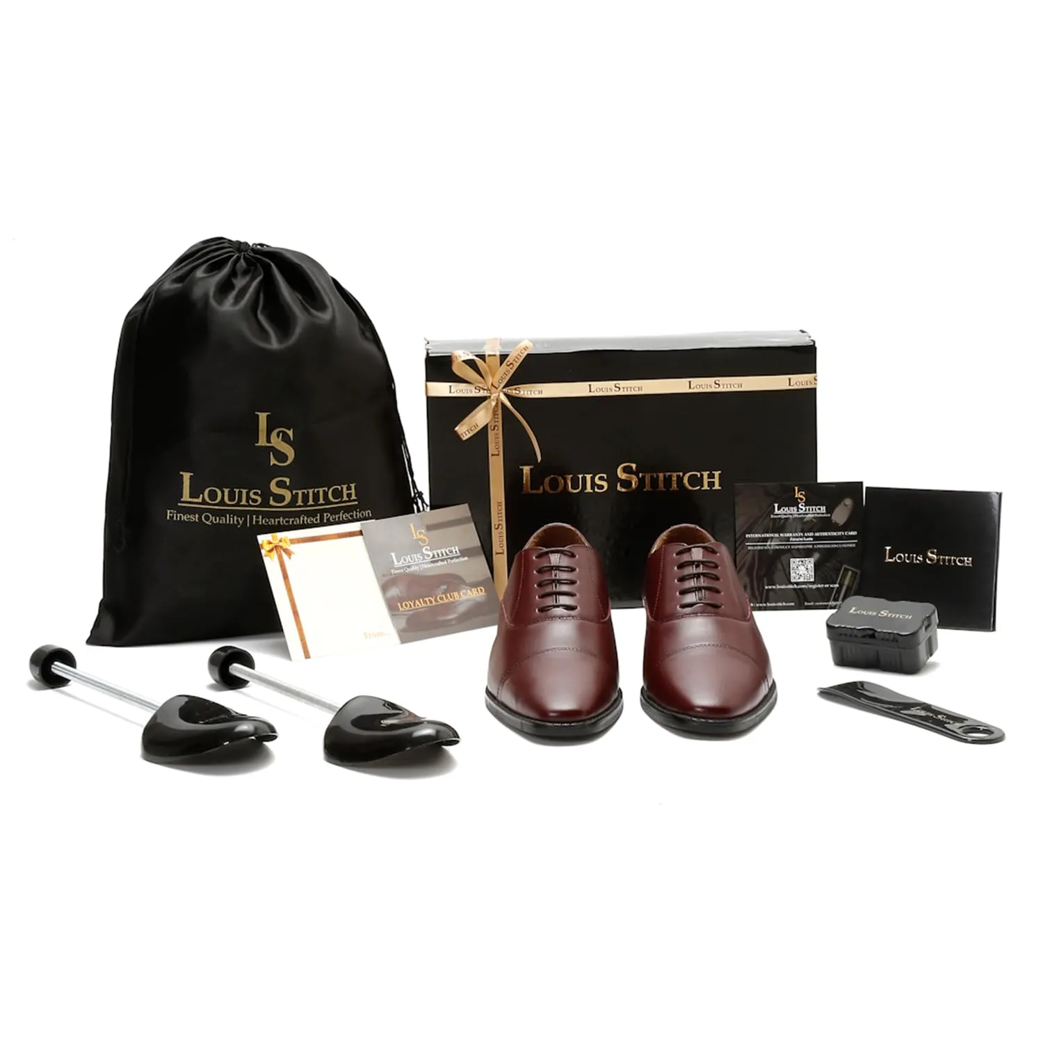 LOUIS STITCH Men's Rosewood Italian Leather Formal Derby Shoes Comfortable Handcrafted Formal Lace Ups for Men (RXCTRW) UK 11