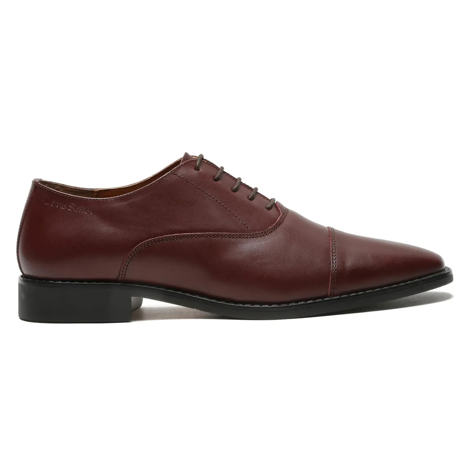 LOUIS STITCH Men's Rosewood Italian Leather Formal Derby Shoes Comfortable Handcrafted Formal Lace Ups for Men (RXCTRW) UK 11